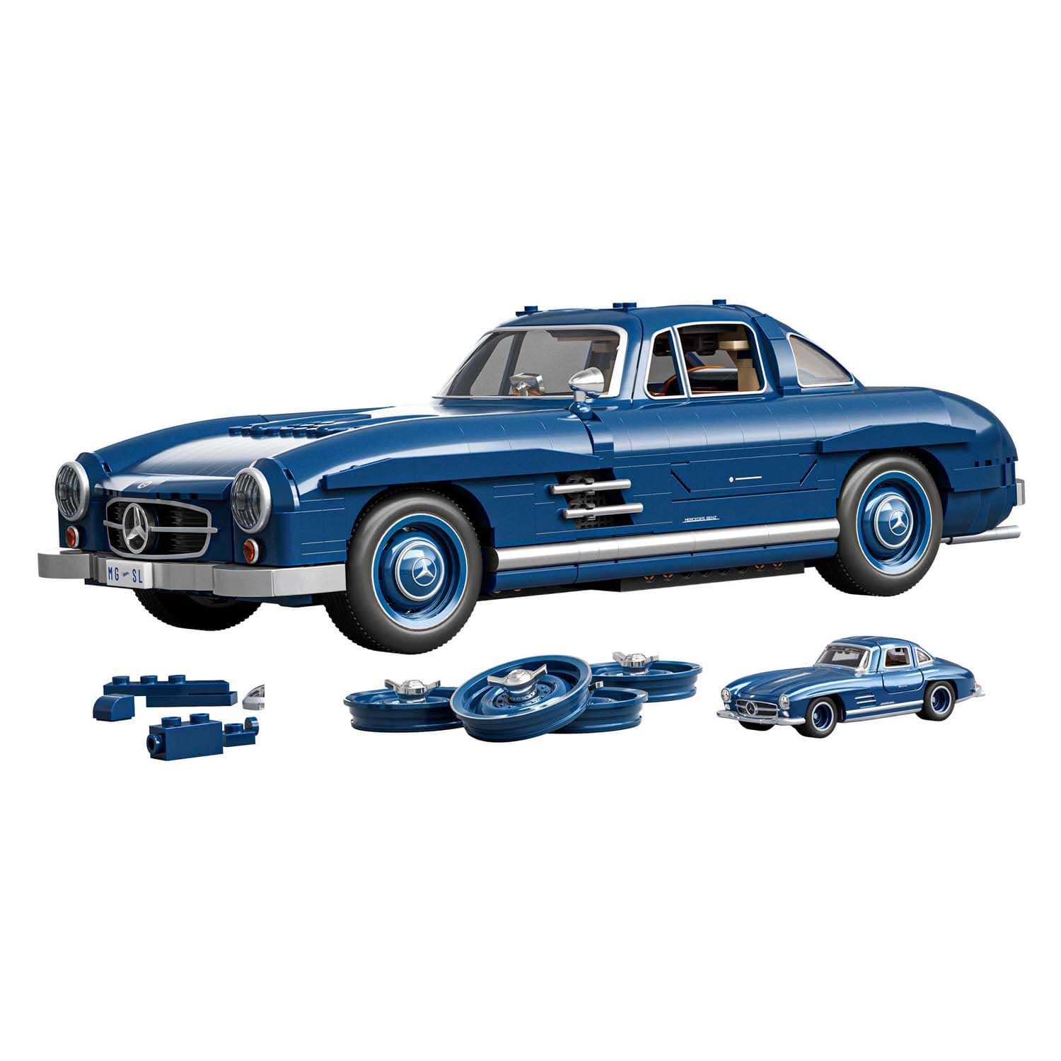 Mattel Brick Shop Hot Wheels - Brick Shop Hot Wheels Premium Mercedes Benz 300sl