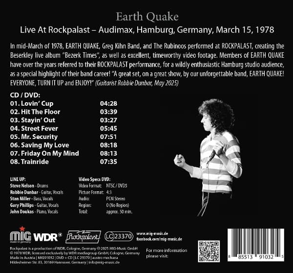 Earth Quake - Live At Rockpalast 1978 (CD | DVD)