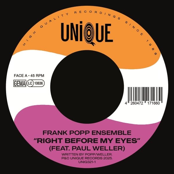 Frank Popp Ensemble - Right Before My Eyes Feat. Paul Weller (7" Single)