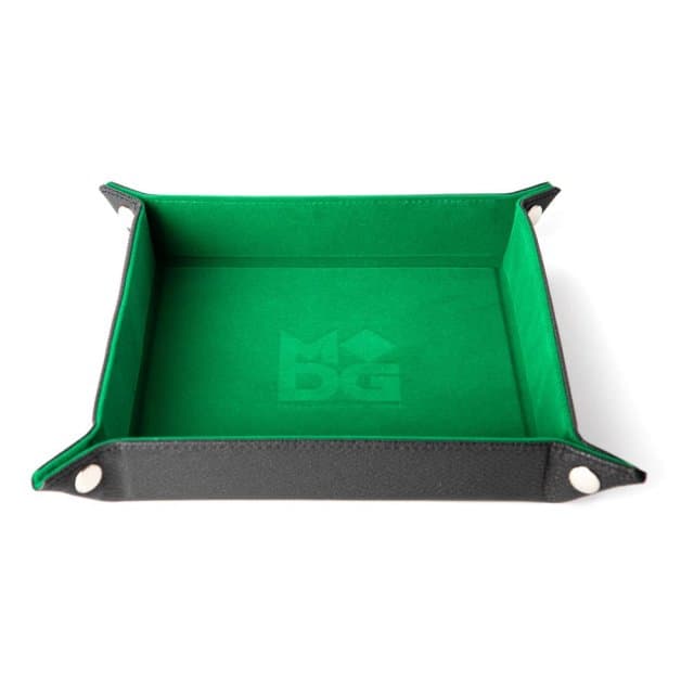 FanRoll Folding Dice Tray Velvet Green
