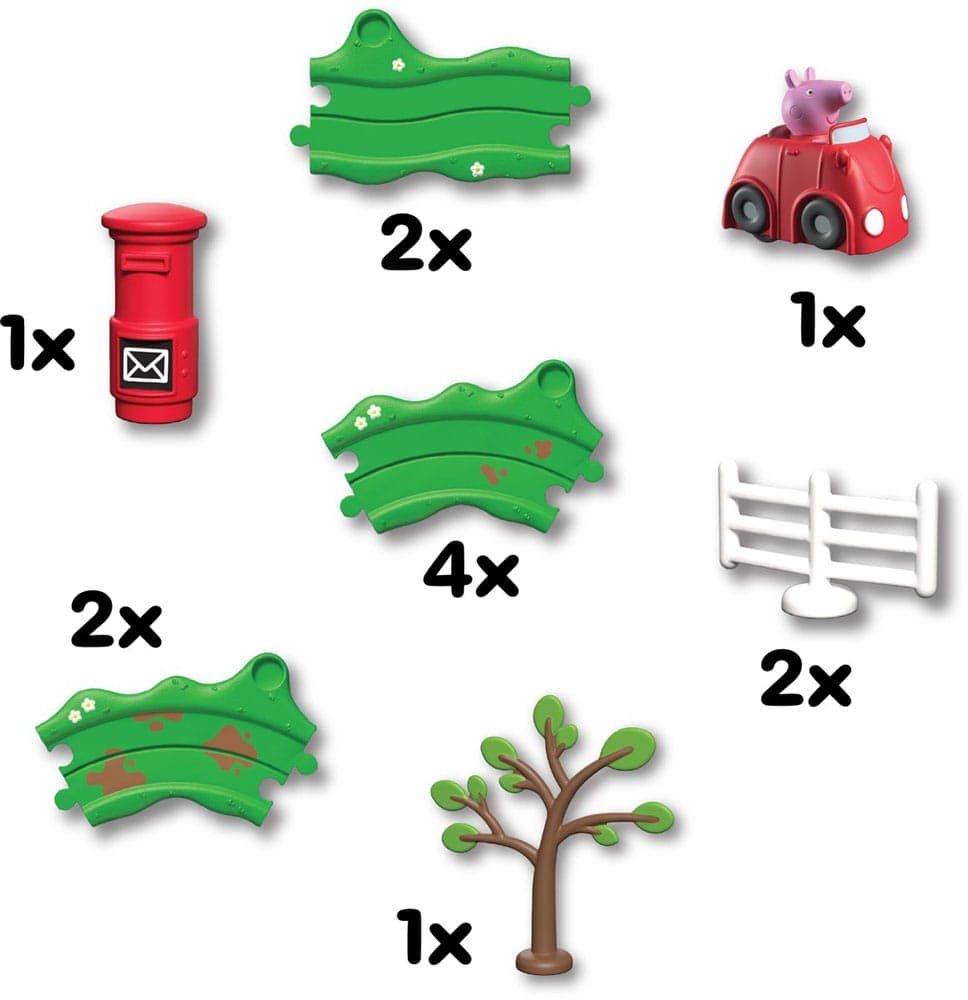 Peppa Pig Whizz Around - Peppa's Kleine Rode Auto Set
