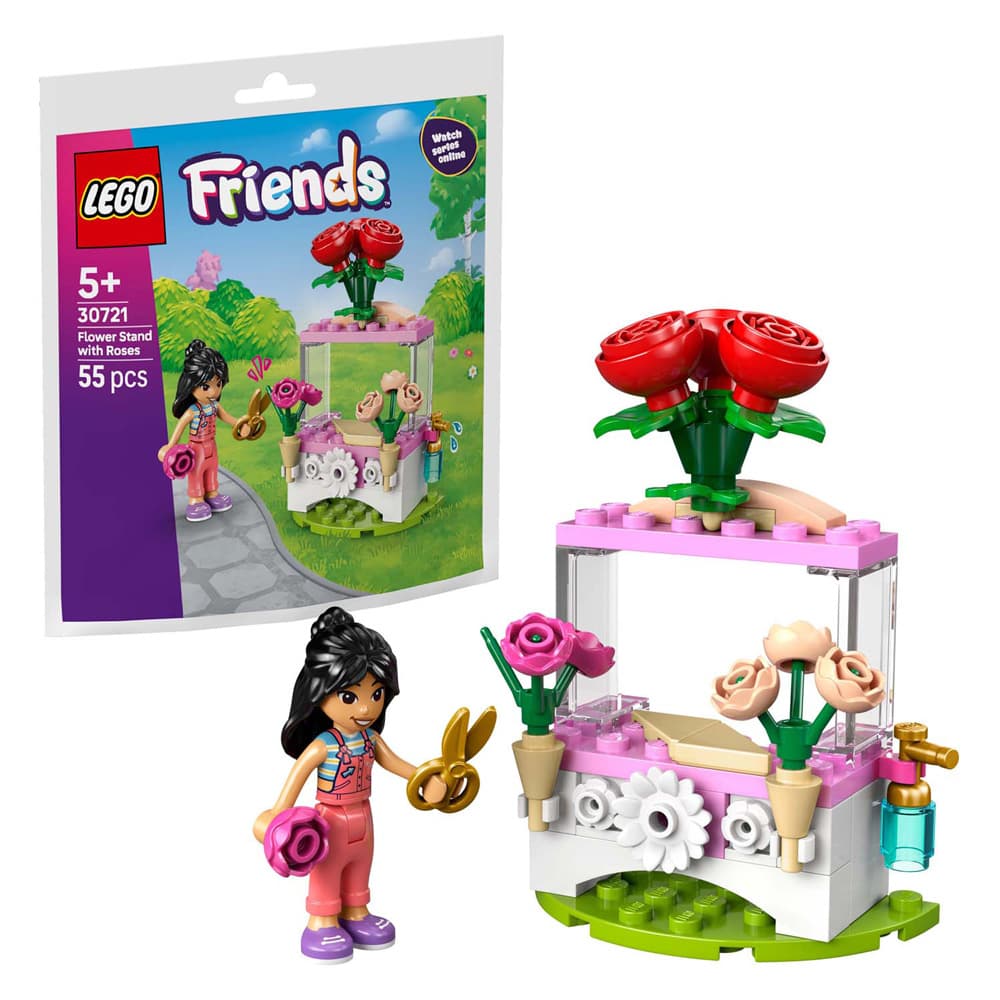 LEGO Friends 30721 Bloemenkraam met Rozen