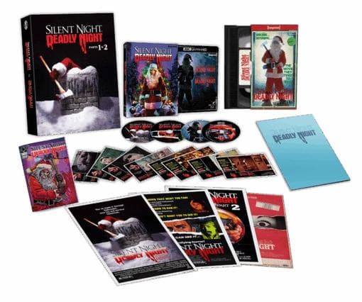 Silent Night, Deadly Night: Parts 1 + 2 (1984 / 1987) - 4k Uhd + Blu-ray + Vhs Limited Edition - Imprint Collection #511 - 512 (pal) (Import)