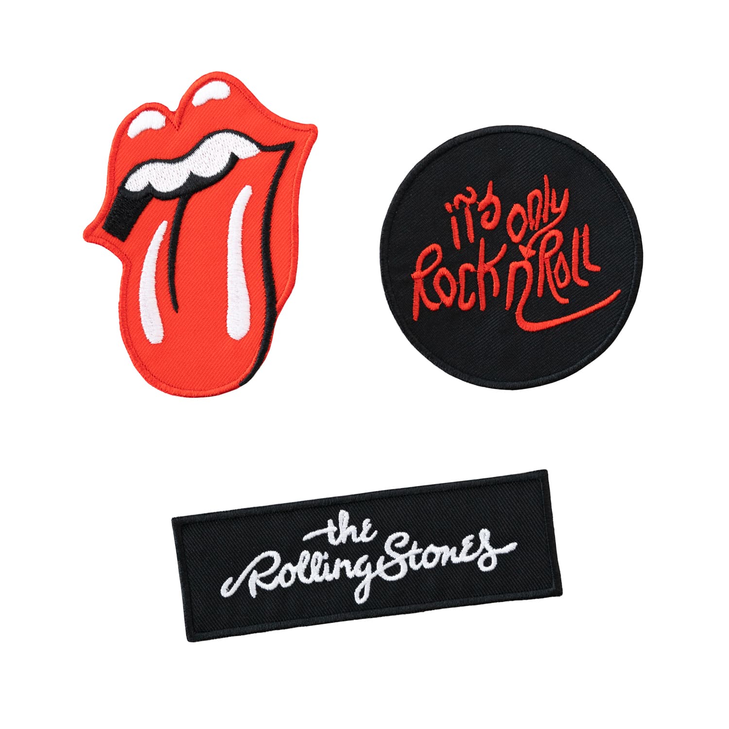 The Rolling Stones Set Of 3 Patches