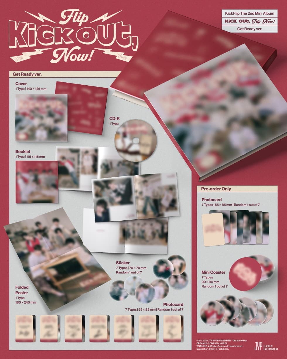 KICKFLIP 2ND MINI ALBUM [KICK OUT, FLIP NOW!] (GET READY VER.)
