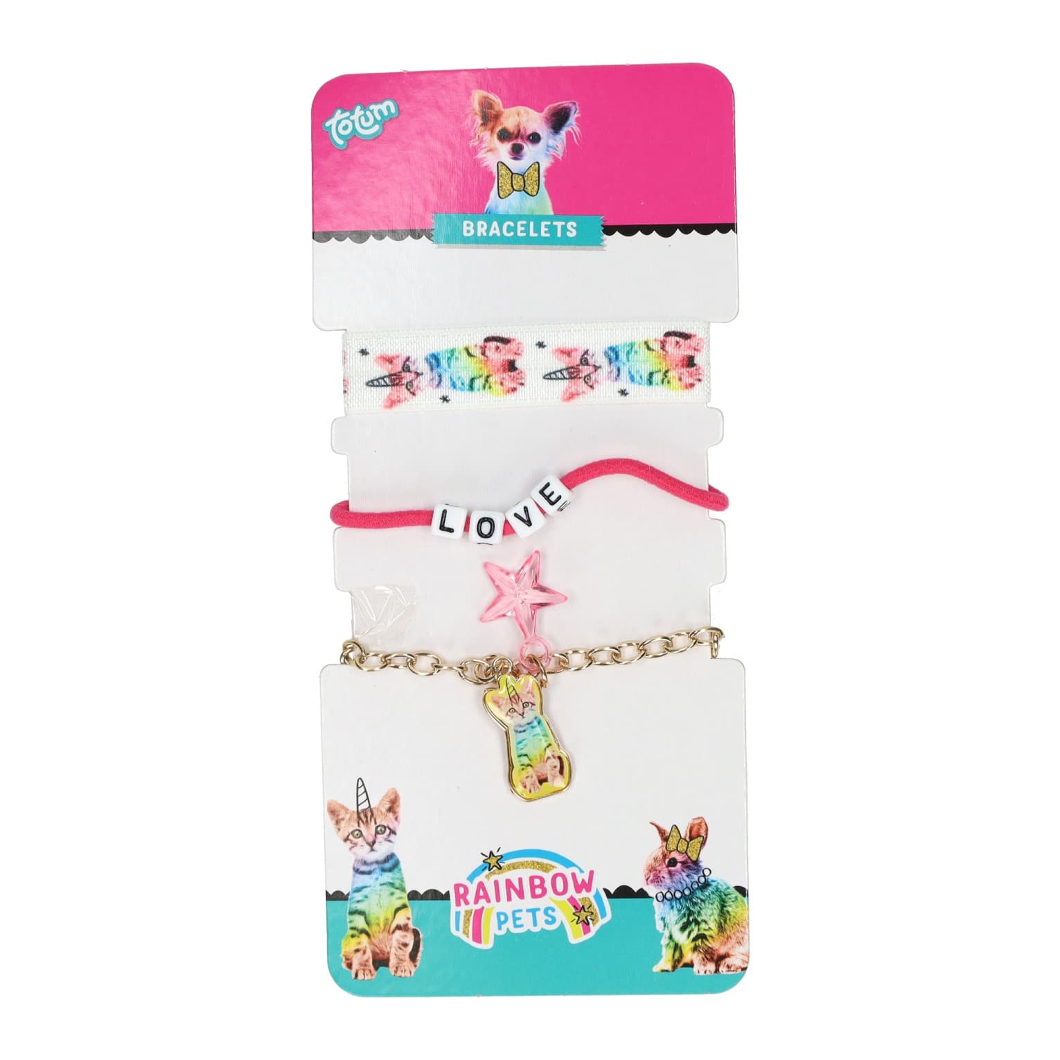 Rainbow Pets Armbanden - 3st.