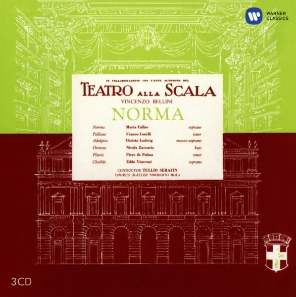 Maria Callas, Piero De Palma, Edda Vincenzi, Tullio Serafin, Norberto Mola, Teatro Alla Scala - Bellini: Norma (3 CD)