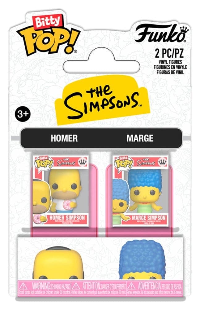 Simpsons (The): Funko Pop! Bitty Pop 2Pk - Homer & Marge (2 Pack)