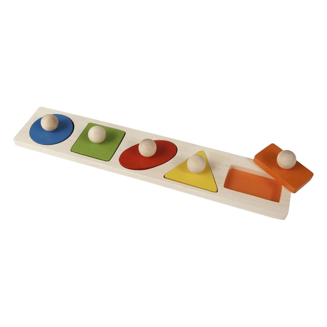 Primi Passi - Houten Noppenplank Vormenpuzzel Groot