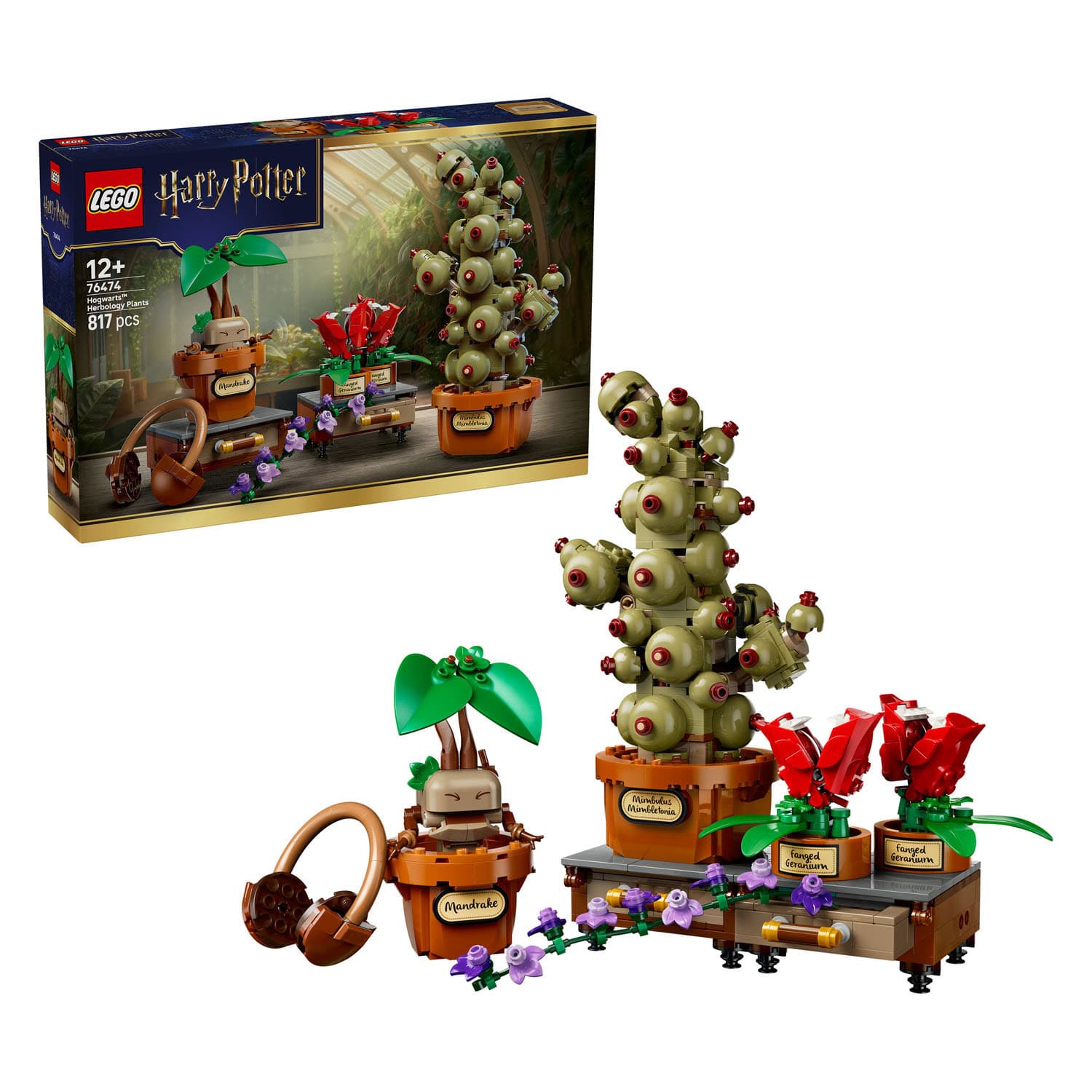Lego: 76474 - Harry Potter - Piante Di Erbologia Di Hogwarts