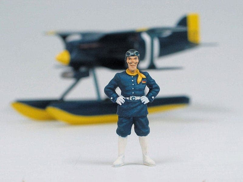 Porco Rosso model kit with figure 1/48 Curtiss R3C-0 Seaplane & Curtis