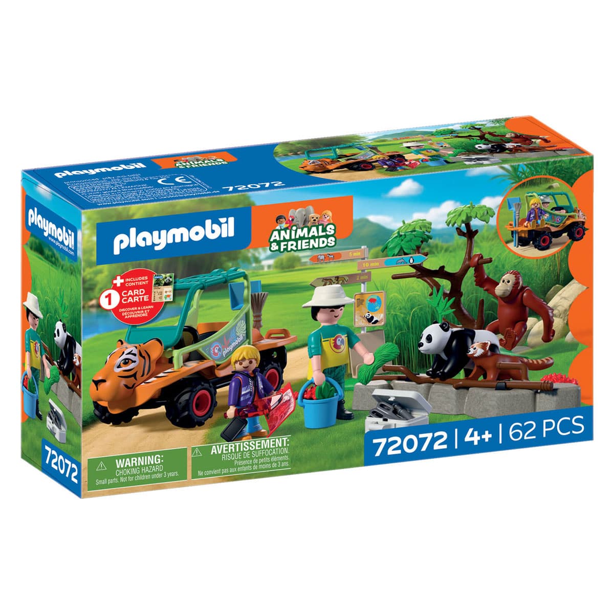 Playmobil Animals & Friends Dierentuin Dierenverzorger met Voertuig - 72072