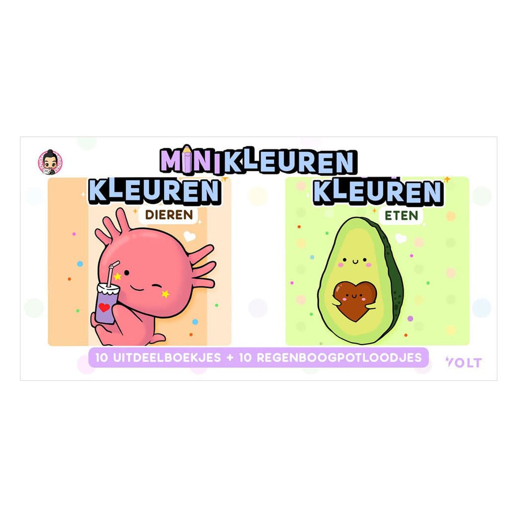 Minikleuren - uitdeelboekjes - 10st.