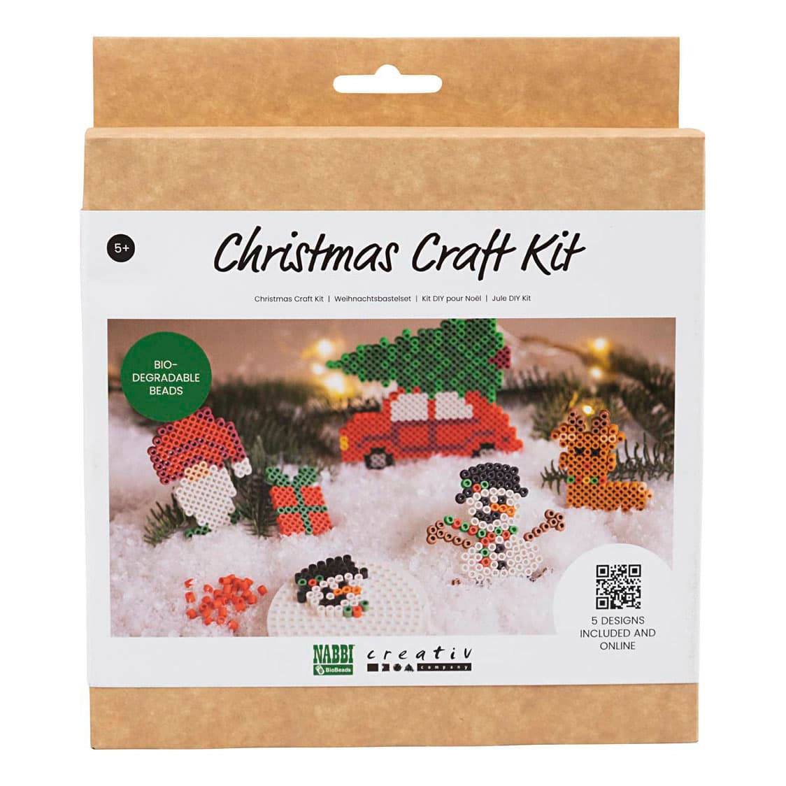 Hobbyset NABBi BioBeads Kerst - 5 Motieven