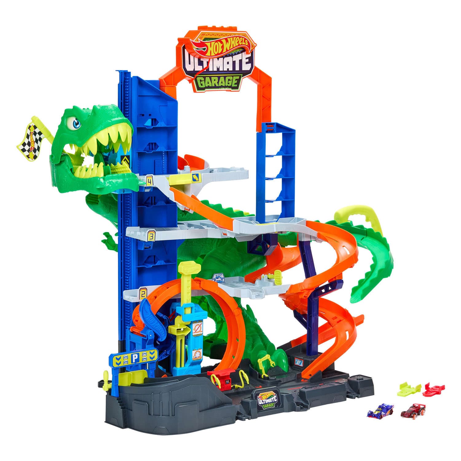Hot Wheels City Ultimate T-Rex Garage Vehicle Playset