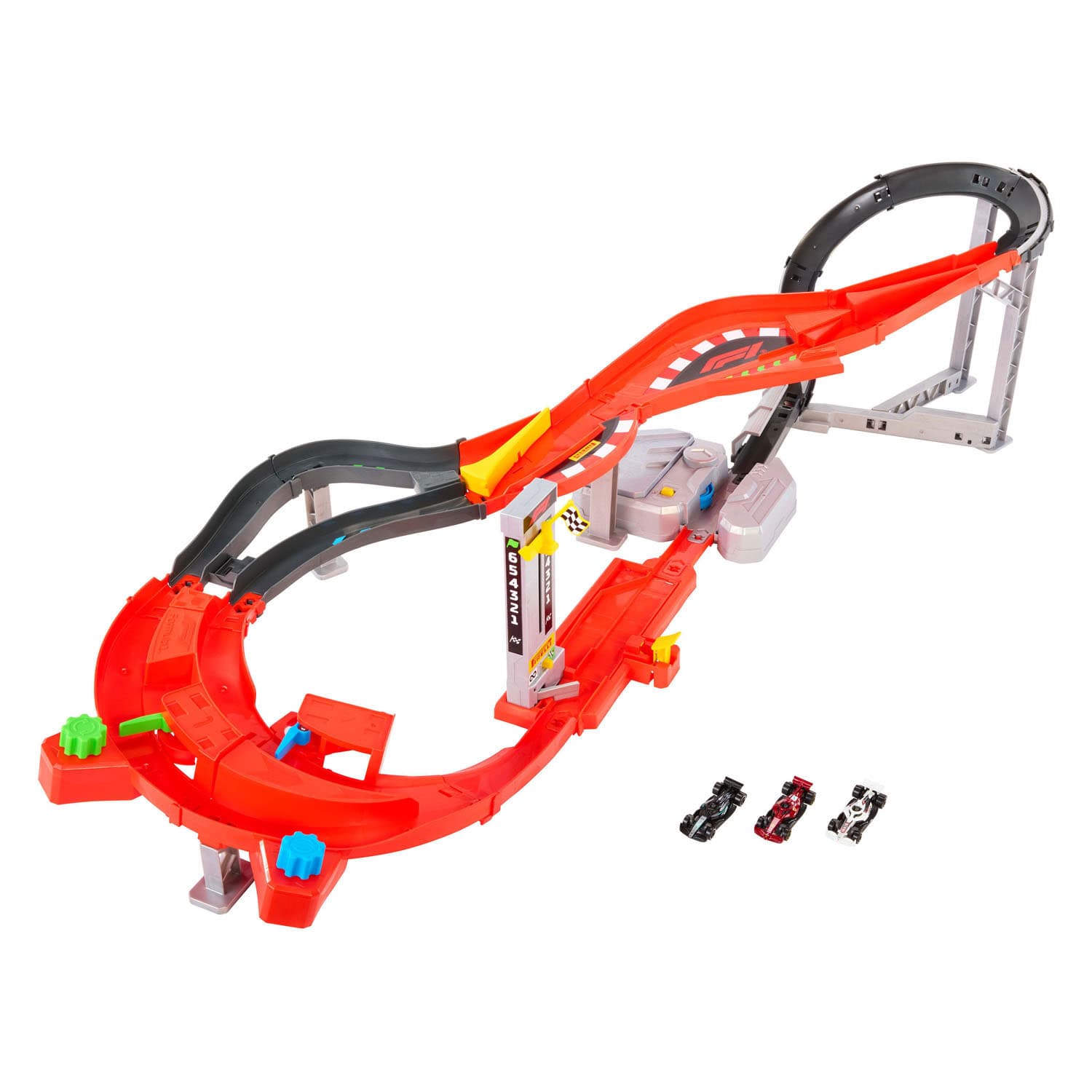 Hot Wheels Racing Formula 1 Downhill Circuit Race Playset