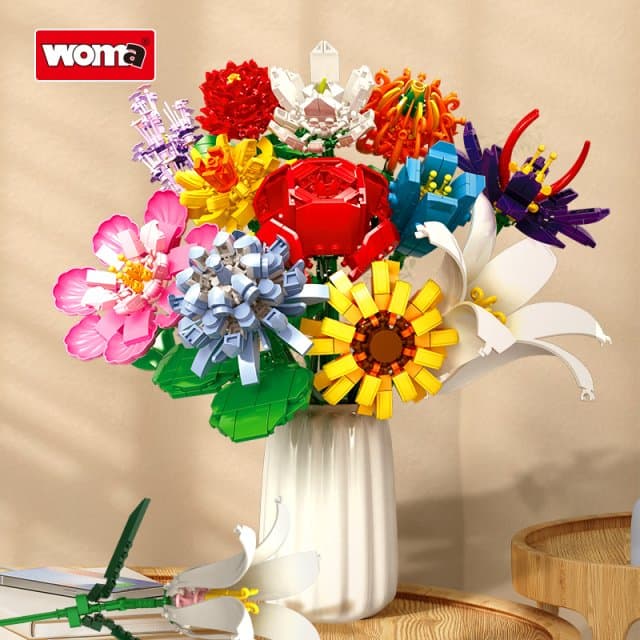 Woma - Bloemenbouwstenen Boeket (11053) (1064 stukjes)