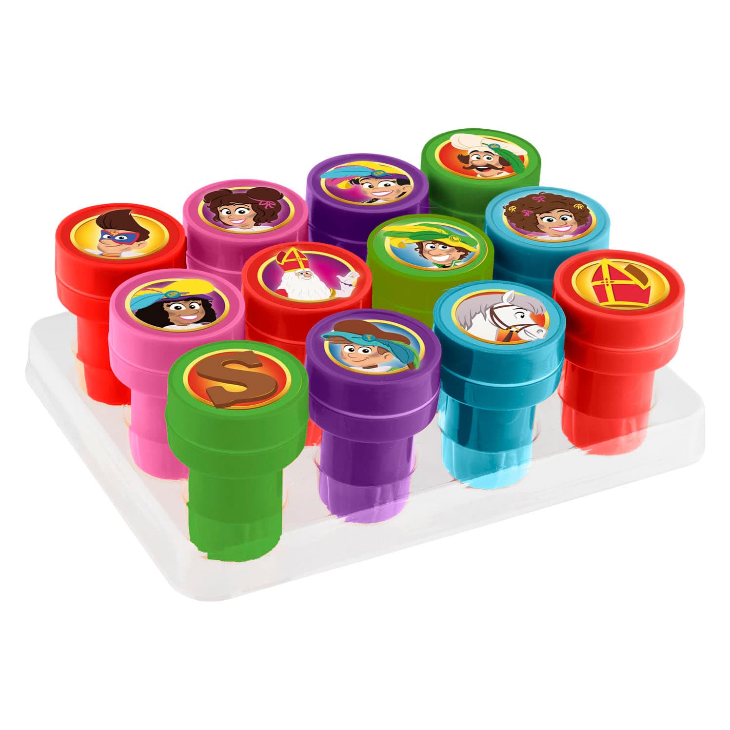 Club van Sinterklaas Zelfinktende Stempels - 12st.