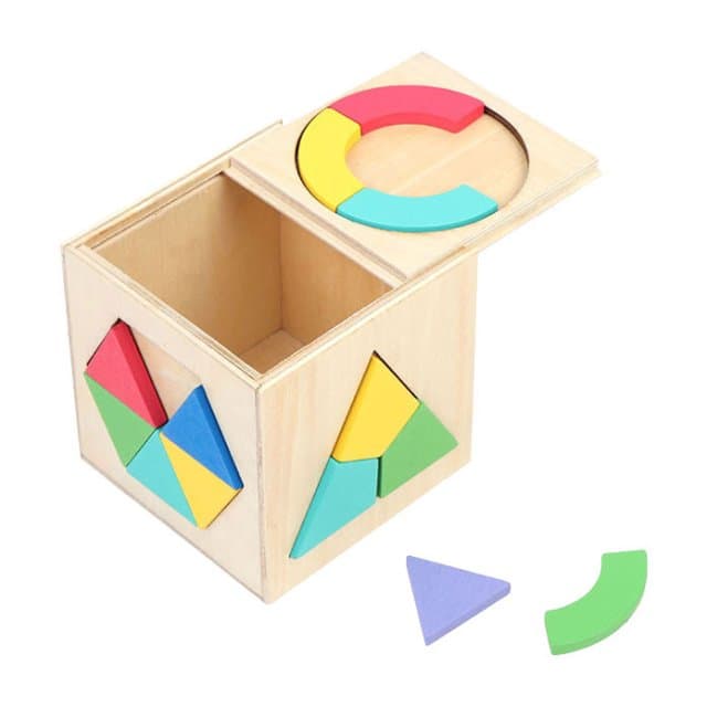 Magisch Houten Puzzeldoosje Achthoek