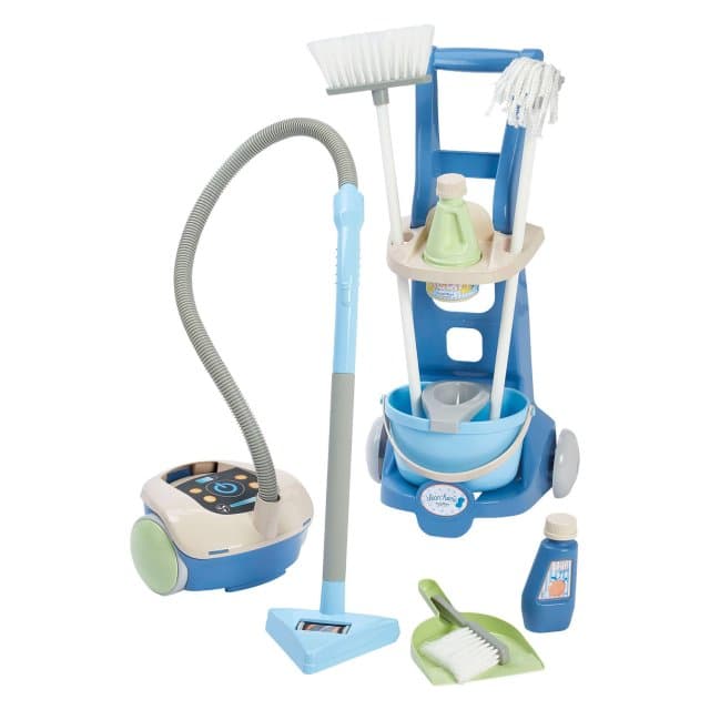 Ecoiffier Clean Home Schoonmaakkar met Stofzuiger - 10dlg.