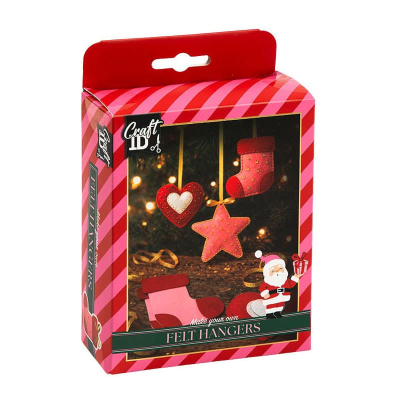 Vilten Hangers Kerstmis - 12x12cm