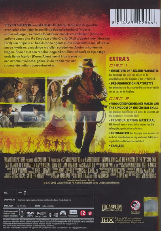 Indiana Jones-kingdom of The crystal skull (DVD) (Special Edition)