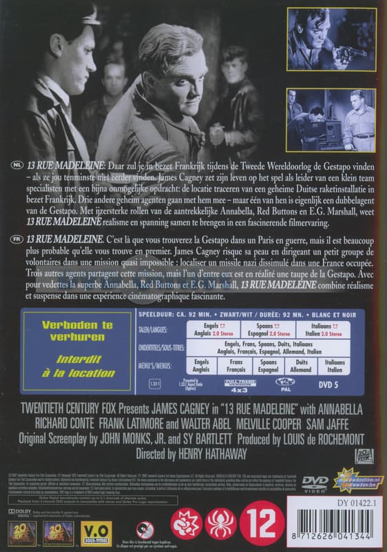 13 rue Madeleine (DVD)