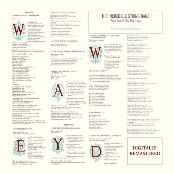 The Incredible String Band - Wee Tam & The Big Huge (2 CD) (Remastered)