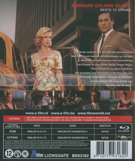 Mad men - Seizoen 3 (Blu-ray)