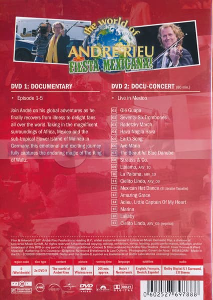 André Rieu - Fiesta Mexicana (2 DVD)
