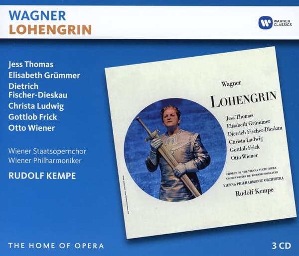 Gottlob Frick, Otto Wiener, Wiener Staatsopernchor, Wiener Philharmoniker, Rudolf Kempe - Wagner: Lohengrin (3 CD) (Remastered)