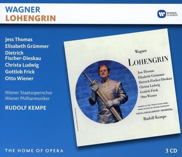 Gottlob Frick, Otto Wiener, Wiener Staatsopernchor, Wiener Philharmoniker, Rudolf Kempe - Wagner: Lohengrin (3 CD) (Remastered)