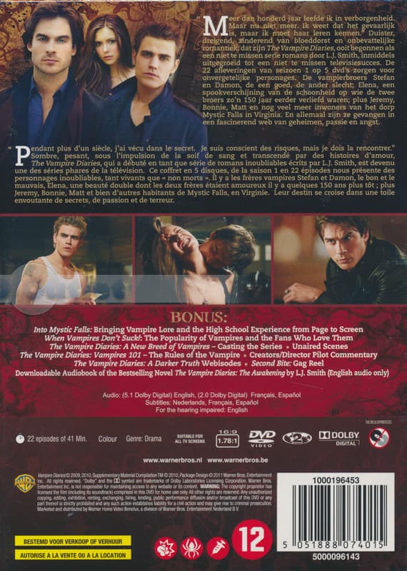 Vampire Diaries - Seizoen 1 (DVD)