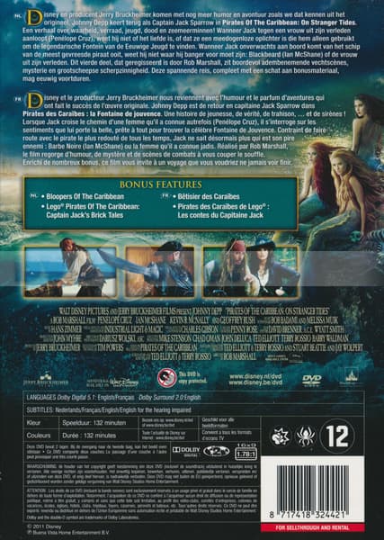Pirates Of The Caribbean 4 - On Stranger Tides (DVD)