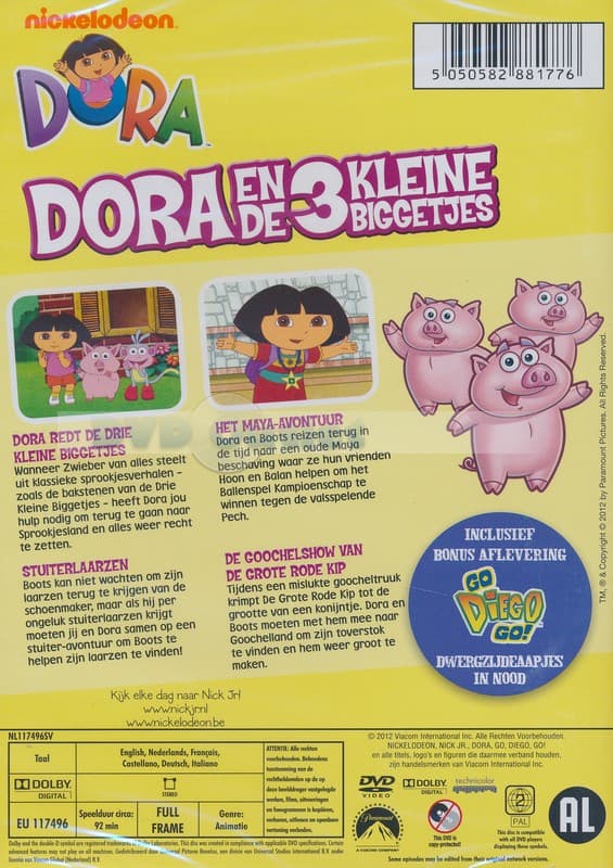 Dora - En de 3 kleine biggetjes (DVD)