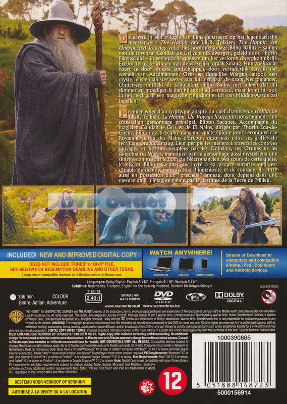 Hobbit - An Unexpected Journey (DVD)