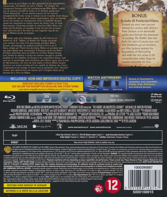 Hobbit - An unexpected journey (Blu-ray)