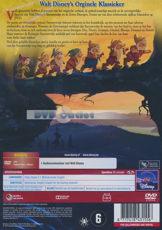 Sneeuwwitje En De Zeven Dwergen (DVD)