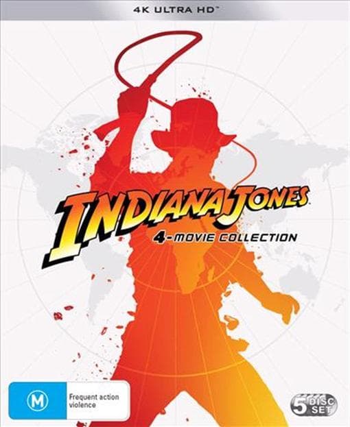 Indiana Jones: 4-movie Collection (4k Uhd) Indiana Jones And The Raiders Of The Lost Ark / Temple Of Doom / Last Crusade /kingdom Of The Crystal Skull (Import)
