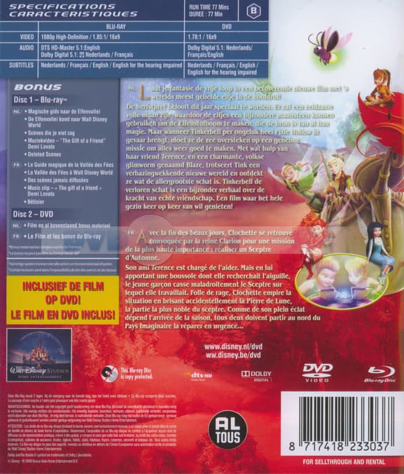 Tinkerbell - De Verloren Schat (Blu-ray)