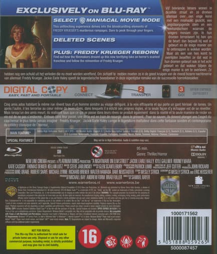 Nightmare On Elm Street (Blu-ray) (2010)